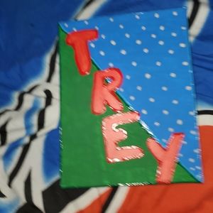 Handmade painting "trey"